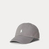 Polo Cotton Chino Ball Cap Charcoal Pony Logo
