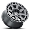 JK/JL/JT (17×8.50) 5 x COMPASS SATIN BLACK 5×5 -6 OFFSET