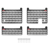 BUILTRIGHT | BEDSIDE RACK SYSTEM 4 PANEL KIT | FORD/GM/JEEP/RAM