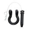 3/4″ Quick Disconnect D-Ring Shackle (Black)