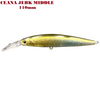 Major Craft CJK-110SPM Jerkbait Mid Sospendere 17g #002 GREEN BACK SILVER