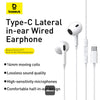 Baseus Encok CZ17 Semi-In-Ear Wired Earphones - Moon White