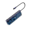 Powerology - 7in1 USB-C Multi Hub Crystalline Series