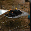 Campingmoon SOLO-303 Mesh Fire Pit with Cooking Grate