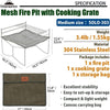 Campingmoon SOLO-303 Mesh Fire Pit with Cooking Grate