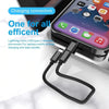 Travelest Multifunctional 60W Fast Charging data cable 3 in 1 USB cable set storage set - Black