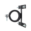 3″ Tube Mounted License Plate Bracket (Black)