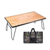 Campingmoon Folding Multipurpose Table with Bamboo Board