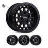 Prado 250 (17X9) 4x MATT BLACK ASSAULT WHEELS (6/139) +40 OFFSET