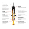 ARB | Rear Nitro Plus Shock | 1990–2016 Defender 90/110