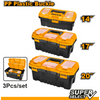 Ingco 3 Plastic Tool Boxes Set