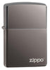 Zippo Lighter Black Ice With Logo