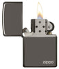 Zippo Lighter Black Ice With Logo