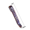 CIVIVI Flamed Blue / Purple Titanium Pocket Clip 50MM