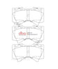 T3 FRONT BRAKE PADS LC200/LX570/ TUNDRA