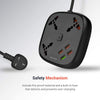 Porodo QC3.0 Multi-Socket (Rounded) x3 AC Sockets 10A and x4 USB Ouputs 33W