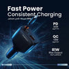 Powerology Cyber 81W USB - C Retractable Car Charger
