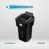 Powerology 150W Cup Holder Power Inverter Dual USB-C & USB-A QC3.0