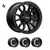 RANGER (17X9) RAID MATT BLACK 4x ALLOY WHEELS (6/139) +35