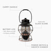 Barebones Living Railroad Lantern Ocean Blue