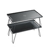 Campingmoon Black Multi Purpose Table + Two Aluminum