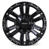 Prado 250 (18X9) 4x MATT BLACK VAPOUR WHEELS (6/139) +30 OFFSET