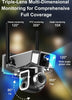 CRONY-Y7A Solar Triple-Lens Linkage Camera 10X Zoom WiFi & 4G