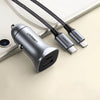 UGREEN A+C Dual-Port Car Charger PD30W+SCP22.5W (Space Grey)