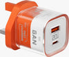 Porodo Crystal Shell  GaN Wall Charger 1.2M USB-C Cable Included