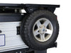Spare wheel mounted shelf
