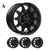 SILVERADO / SIERRA 1500 (17X9) 4x INVADER WHEELS (6/139) +12 OFFSET