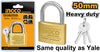 Ingco - Brass Padlock Heavy Duty DBPL0502