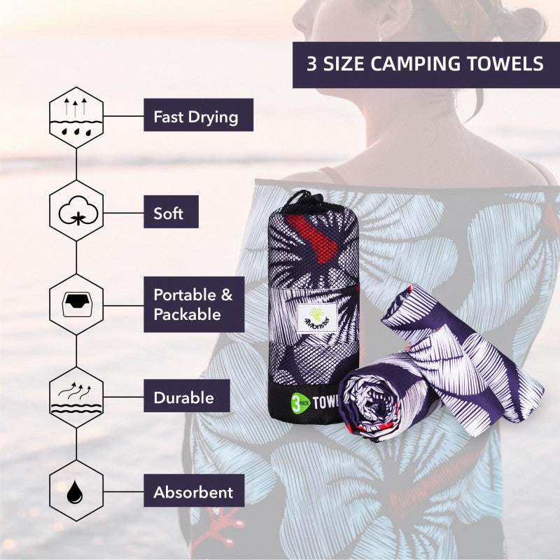 4Monster - 3 Size Microfiber Towels