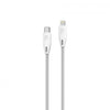 Powerology - Braided USB-C to Lightning Cable 1.2M (White)